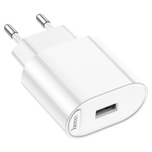 Мережевий зарядний пристрій HOCO C109A(10.5W) Fighter single port charger White 825850597 фото