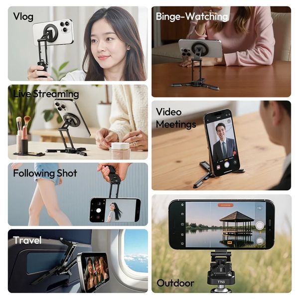 Тримач телефона Ulanzi SK29 Foldable Phone Stand(Magnetic) Black 349503257 фото