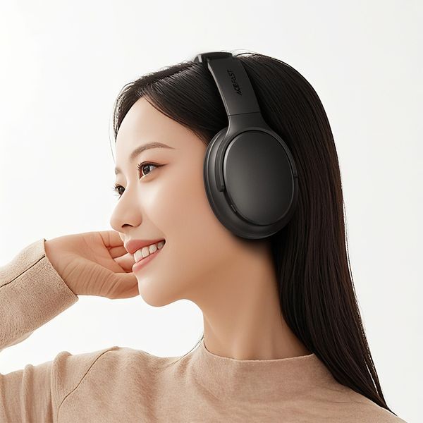 Бездротові накладні навушники ACEFAST H10 wireless headset Black 666993249 фото