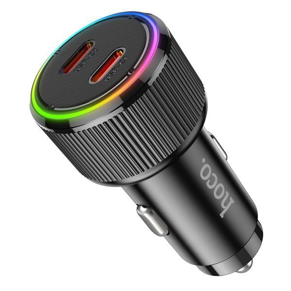 Автомобільний зарядний пристрій HOCO NZ14B Guerrero PD50W(2C) car charger Black 349391623 фото