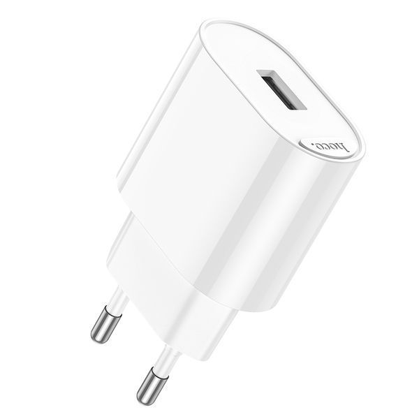 Мережевий зарядний пристрій HOCO C109A(10.5W) Fighter single port charger White 825850597 фото