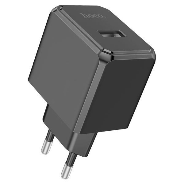 Мережевий зарядний пристрій з кабелем HOCO CS11A Ocean single port charger set(Micro) 10.5W Black 378315552 фото