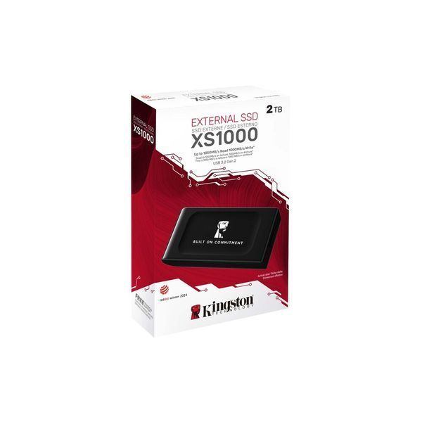 Портативний SSD Kingston XS1000 BOC 2TB USB 3.2 Gen2 Type-C 3D NAND 108790580 фото