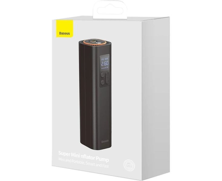 Автомобільний насос Baseus Super Mini Inflator Pump Black 602269750 фото