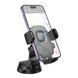 Автотримач для телефона HOCO H76 Crown one-button car holder(center console) Black Metal Gray 422917895 фото 3