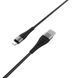 Кабель BOROFONE BX32 USB to iP 2.4A, 1m, nylon, aluminum+TPE connectors, Black 507555688 фото 4