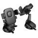Автотримач для телефона HOCO H76 Crown one-button car holder(center console) Black Metal Gray 422917895 фото 6