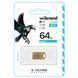 Флеш-накопитель Wibrand USB 2.0 Hawk 64Gb Gold 967461076 фото 2