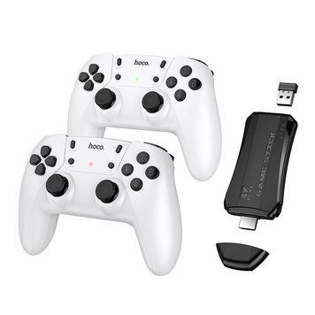 Ігрова приставка + 2 джойстики HOCO GA31 Collection game box+two wireless gamepads set White 477033275 фото
