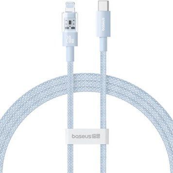 Кабель Baseus Gem Fast-Charging Data Cable USB-C to iP 20W 1m Galaxy Blue 472287564 фото