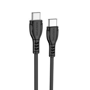Кабель BOROFONE BX51 Triumph 60W charging data cable Type-C to Type-C Black 112882176 фото