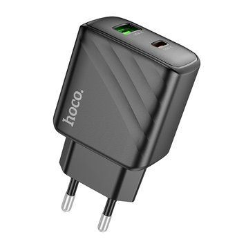 Мережевий зарядний пристрій HOCO CS23A Sunlight dual port PD30W+QC3.0 charger Black 853467843 фото