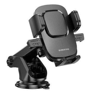 Автодержатель для телефона BOROFONE BH60 Dainty center console car holder Black 874516366 фото