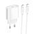 Мережевий зарядний пристрій з кабелем HOCO C109A(PD20W) Fighter single port PD20W charger set(C to C) White 750281882 фото