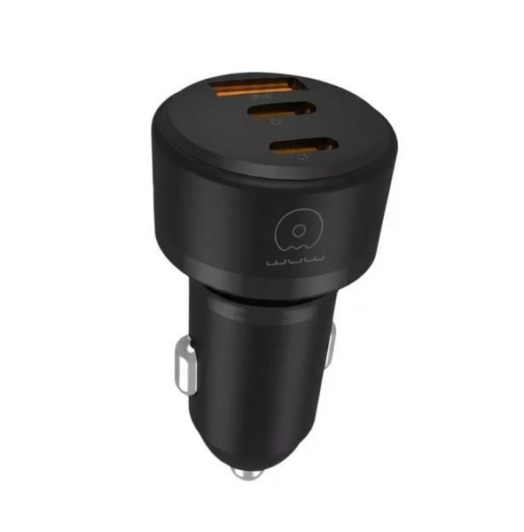 Автомобільний зарядний пристрій WUW-C244 USB20W+PD20W+PD15W black 101672380 фото