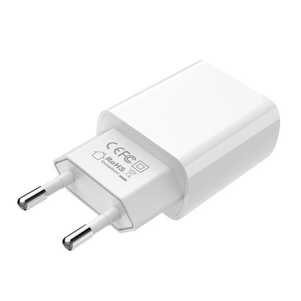 Мережевий зарядний пристрій з кабелем BOROFONE BA20A Sharp single port charger set(Type-C) 10.5W White 227292496 фото
