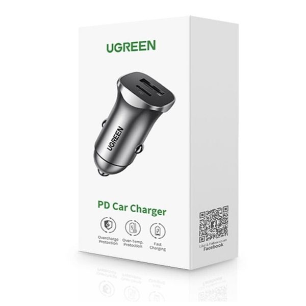 Автомобільний зарядний пристрій UGREEN CD130 Dual USB Car Charger (Space Gray) (UGR-30780) 426840823 фото