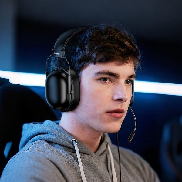 Игровые наушники HOCO W113 Dynamic USB7.1 channel gaming headphones Black 213761925 фото