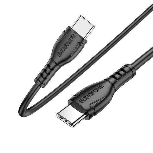 Кабель BOROFONE BX51 Triumph 60W charging data cable Type-C to Type-C Black 112882176 фото