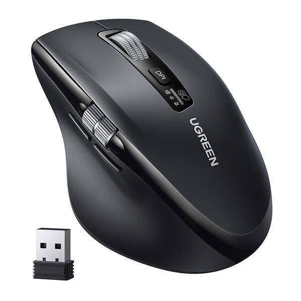 Манипулятор мышь беспроводная UGREEN M751 Multi-mode Wireless Mouse Black 587106675 фото