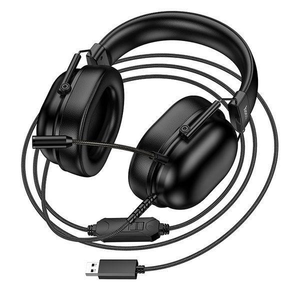 Игровые наушники HOCO W113 Dynamic USB7.1 channel gaming headphones Black 213761925 фото