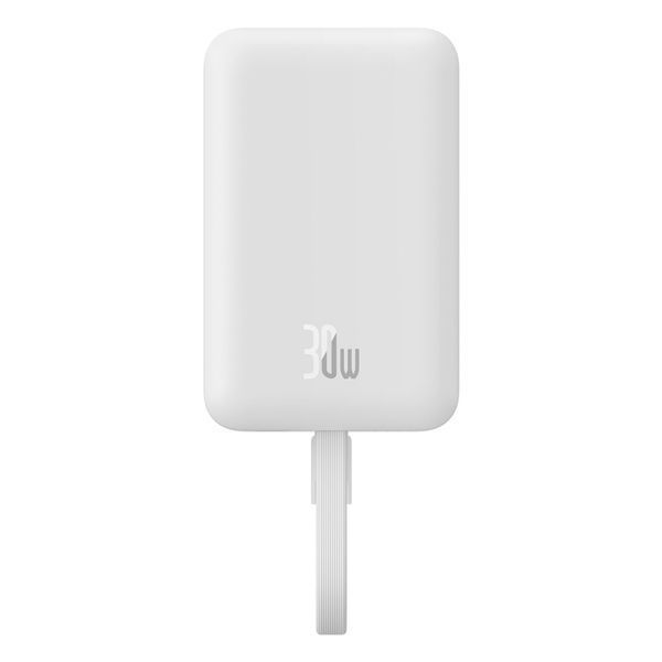 Внешний аккумулятор Baseus Magnetic Mini Wireless Fast Charge Power Bank Type-C Edition 10000mAh 30W Stellar White 255796590 фото