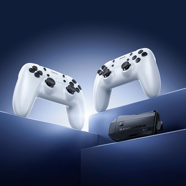 Ігрова приставка + 2 джойстики HOCO GA31 Collection game box+two wireless gamepads set White 477033275 фото