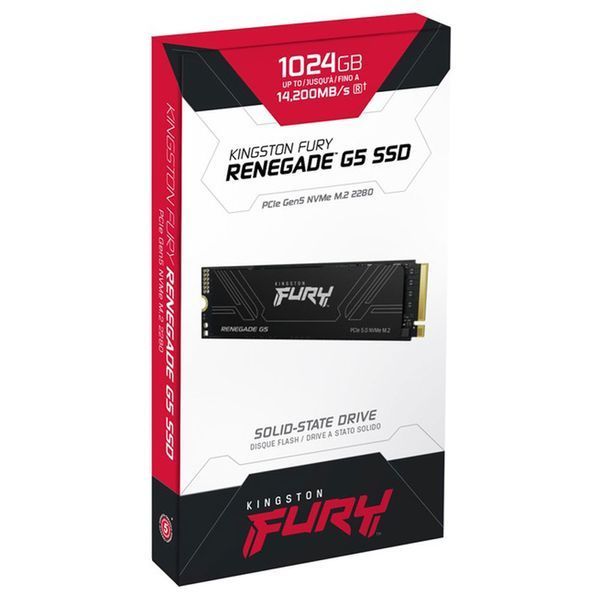 Накопичувач SSD M.2 Kingston FURY Renegade G5 1TB 2280 NVMe PCIe Gen 5.0 x4 3D TLC 110976202 фото