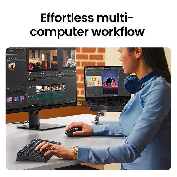 Манипулятор мышь беспроводная UGREEN M751 Multi-mode Wireless Mouse Black 587106675 фото