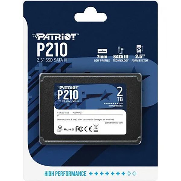 Накопичувач SSD Patriot P210 2TB 2.5" 7mm SATAIII 3D QLC 708873877 фото