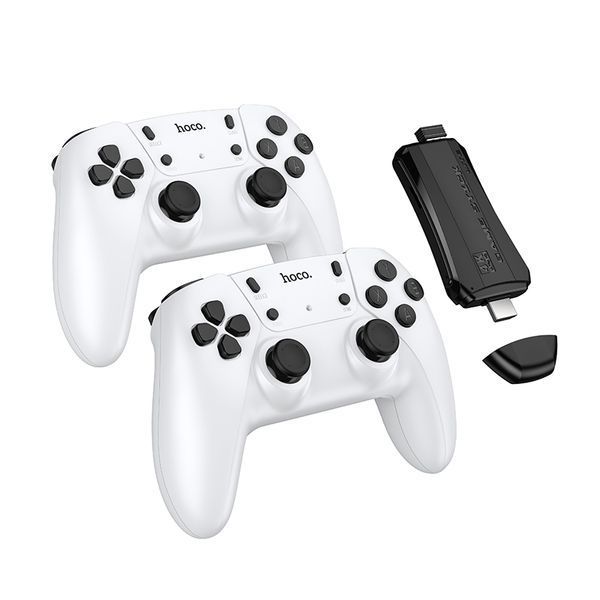 Ігрова приставка + 2 джойстики HOCO GA31 Collection game box+two wireless gamepads set White 477033275 фото