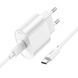 Мережевий зарядний пристрій з кабелем HOCO C109A(PD20W) Fighter single port PD20W charger set(C to C) White 750281882 фото 3