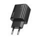 Мережевий зарядний пристрій HOCO N56 Fundador four-port PD30W(2C2A) charger(EU) Black 925098756 фото 3