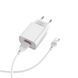 Мережевий зарядний пристрій з кабелем BOROFONE BA20A Sharp single port charger set(Type-C) 10.5W White 227292496 фото 5