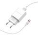 Мережевий зарядний пристрій з кабелем BOROFONE BA20A Sharp single port charger set(Type-C) 10.5W White 227292496 фото 4