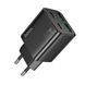 Мережевий зарядний пристрій HOCO N56 Fundador four-port PD30W(2C2A) charger(EU) Black 925098756 фото 4