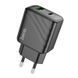 Мережевий зарядний пристрій HOCO CS23A Sunlight dual port PD30W+QC3.0 charger Black 853467843 фото 1