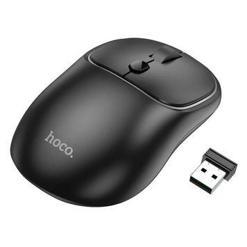Маніпулятор миша HOCO GM25 Royal dual-mode business wireless mouse Dark Night Black 437532486 фото