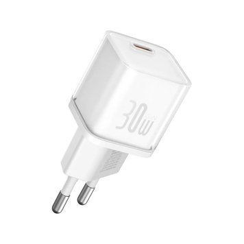 Мережевий зарядний пристрій Baseus GaN5S Fast Charger 1C 30W EU Moon White 621243105 фото