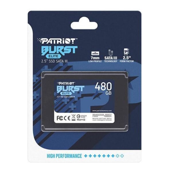 Накопичувач SSD Patriot Burst Elite 480GB 2.5" 7mm SATAIII TLC 3D 415095540 фото