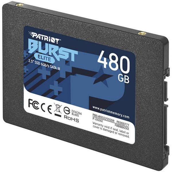 Накопичувач SSD Patriot Burst Elite 480GB 2.5" 7mm SATAIII TLC 3D 415095540 фото