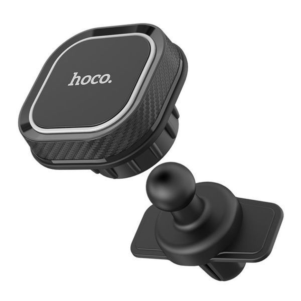 Автодержатель для телефона HOCO CA52 Intelligent air outlet in-car holder Black+Gray 111984758 фото