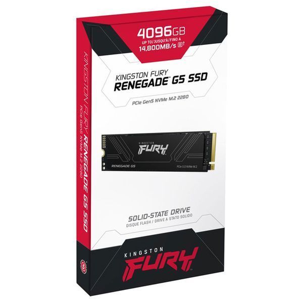 Накопичувач SSD M.2 Kingston FURY Renegade G5 4TB 2280 NVMe PCIe Gen 5.0 x4 3D TLC 753643713 фото