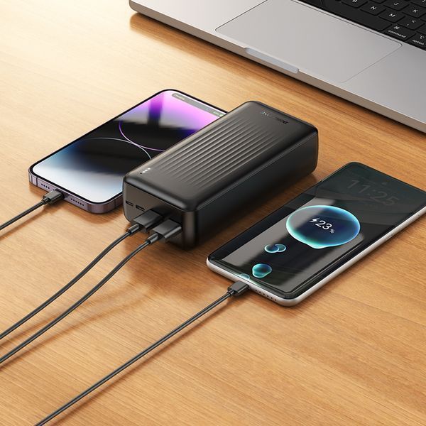 Зовнішній акумулятор BOROFONE BJ78B Clever power bank(30000mAh) Black 947894211 фото