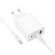 Сетевое зарядное устройство с кабелем BOROFONE BA105A Stellar three-port charger set (Micro) (EU) White 201413551 фото 5