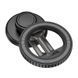 Автодержатель для телефона HOCO H77 View folding magnetic ring car holder (center console) Black Metal Gray 954250517 фото 4