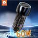 Автомобільний зарядний пристрій WUW-C283 PD30W+ PD30W black 519644547 фото 3