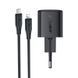 Мережевий зарядний пристрій з кабелем ACEFAST A118 PD30W mini GaN USB-C fast charger set (P16) Black 384149632 фото 4