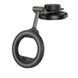 Автодержатель для телефона HOCO H77 View folding magnetic ring car holder (center console) Black Metal Gray 954250517 фото 1