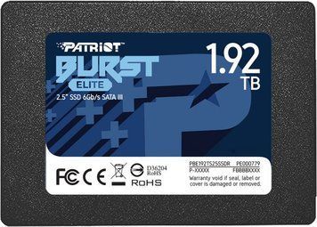 Накопичувач SSD Patriot Burst Elite 1920GB 2.5" 7mm SATAIII TLC 3D 912267710 фото